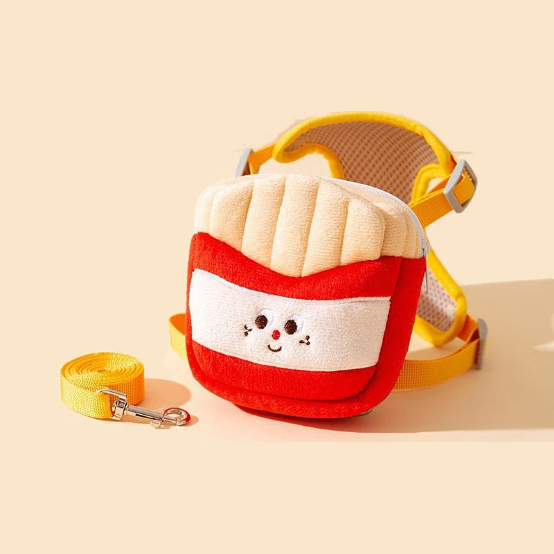 Fries leash vest set🍟 (M)