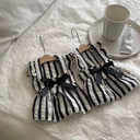 Black&white stripes dress🤍
